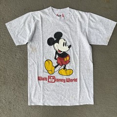 Vintage Walt Disney World Mickey Mouse 90s Shirt Heater Gray Disney Designs