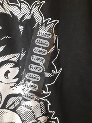 My Hero Acadamia NWT Graphic Tshirt Black Short Sleeve Men’s Size XL Cartoon