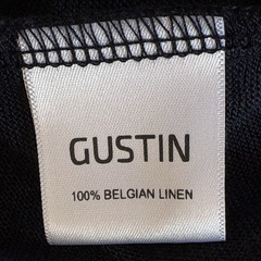 Gustin Belgian Linen T Shirt XL Crewneck Minimal Slub Japan Knit Short Sl USA