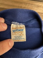 Vintage Pike County Olympians Single Stitch Blue T Shirt Gulf Coast Sportswear M