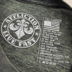 Affliction Chris Kyle American Sniper Shirt 3XL Green Camo Warrior Eagle Skull