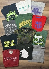 Lot Of 12 athletic Nike Graphic Tee Shirts All Sizes Below In Description