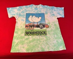 Vintage Woodstock 94 Peace Music Festival XL T Shirt USA Tie Dye Single Stitch