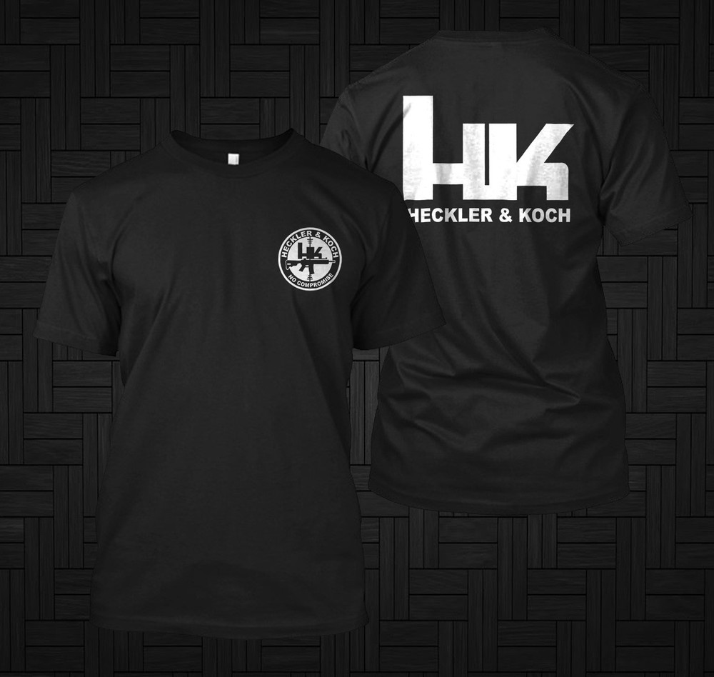 Heckler & Koch HK Logo Symbol Guns – Custom front and back tee