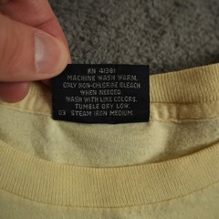 Vintage Polo Ralph Lauren Shirt Mens L Yellow Pocket Single Stitch Made In USA