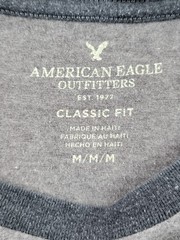 American Eagle Outfitters Men’s Medium Gray Classic Fit T-shirt Short-sleeve