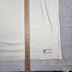 VTG Ralph Lauren Polo Jeans Co Jersey Shirt Men XL Cream Burgundy Logo Spellout