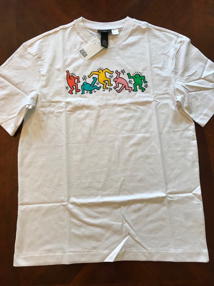 KEITH HARING Licensed T-Shirts NEW XS,S, M, L, XL, XXL PRINT ON BOTH SIDES NWT