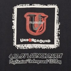 Underground Launch Party 1997 PlayStation Vintage Promo T-Shirt XL SONY Employee