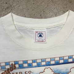 Vintage 90s Busch Gardens Sunflower T-Shirt White Medium Made in USA Nature Art