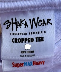 NWOT ShakaWear 100% Cotton Yeshua Jesus Saves Medium Cropped T Super Max Heavy