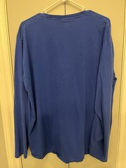 Port & Company Men’s XL Blue Long Sleeve Coffee Teacher Graphic T-Shirt