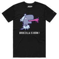 VOICEART Bridezilla at the Wedding Funny Couples T-Shirt with Premium Graphic