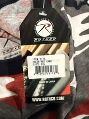 Rothco 3175 Military Tactical Red Camo Camouflage Long Sleeve T-Shirt – Size 3XL