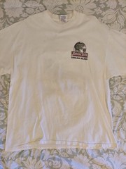 Jurassic Dark Beer Men’s XXL T-Rex Dinosaur Catalina Island Graphic White Tee