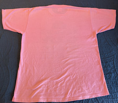 Vintage 1980’s Jerzees Super T Pink Shirt Desert Gold Series 5K Arizona, L