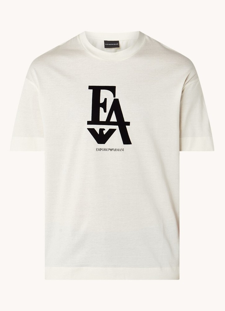 Emporio Armani Men’s White cotton T-Shirt Round neck , Size M*L*XL*XXL*XXXL New