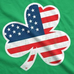 Mens American Flag Shamrock T Shirt Funny Saint Patricks Day Cool St Patty Humor