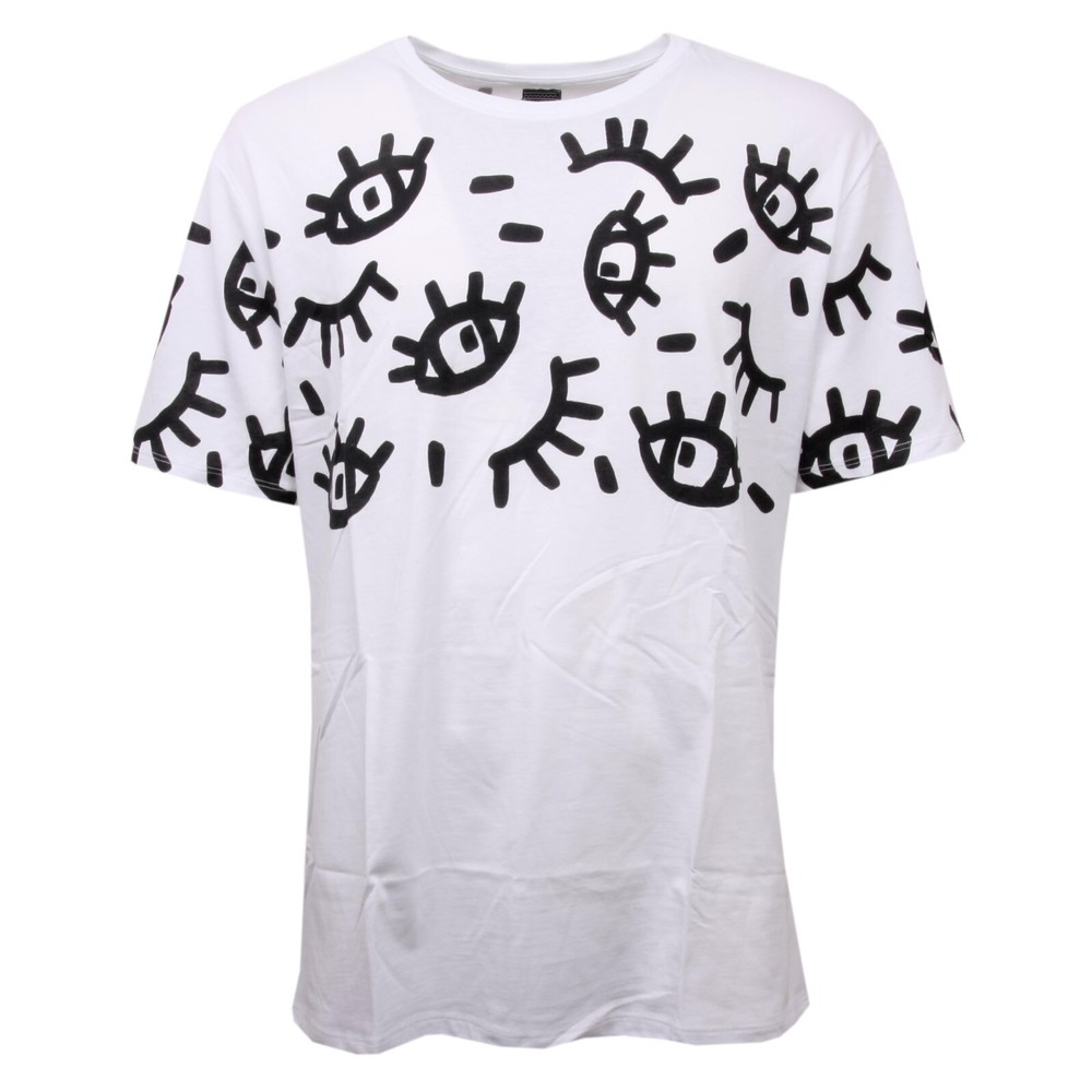 C3374 maglia uomo NEO MODENA EYES bianco/nero t-shirt men