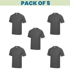 Pack 5 & 3 Just Cool AWDis T-Shirt Plain Casual Wear stag do hen Unisex JC001