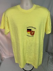 FRANKFURT DEUTSCHLAND T-Shirt XL (Measures Smaller!) Vintage 1980’s Germany