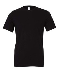 Bella + Canvas 3001C 4XL Black Cotton Jersey Tee Unisex Tshirt For Men and Women