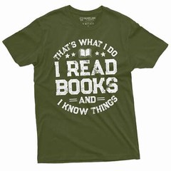 Book reading Tee shirt I read books and know things tee Christmas gift tee