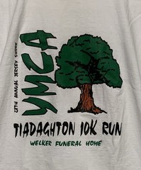 Vintage 1999 28th Annual Tiadaghton Elm YMCA 10K Run T-Shirt L Jersey Shore PA