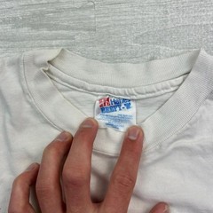 Vintage K-Swiss Shirt Adult Large White Tennis Sports Art Abstract Shield Logo