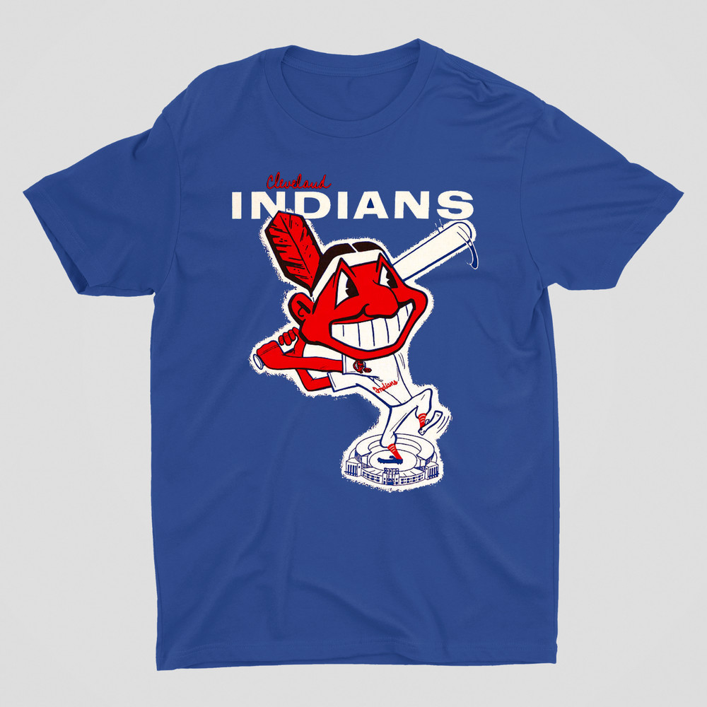 Cleveland Indians The Indians T-shirt Blue Tee All Sizes S-5XL JJ4506