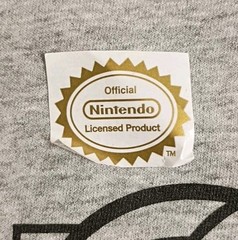Super Mario T Shirt sz L Chest 23in Length 30in Gray NWOT.
