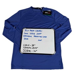 RLX RALPH LAUREN Golf Wicking T-Shirt Royal Blue Men’s Small Nwt Reflective Logo