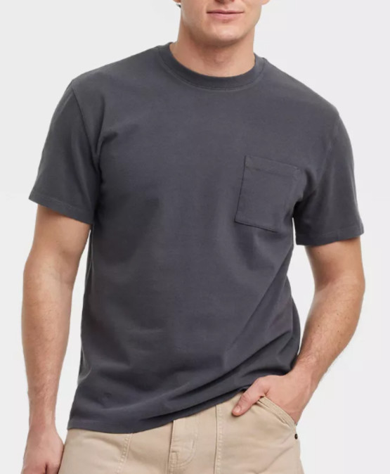 NEW Goodfellow & Co. Men’s Vintage Short Sleeve Pocket T-Shirt Size XL
