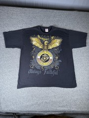 US Marine Corps Semper Fi Shirt Mens XL Black Bayside Always Faithful Tee