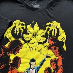 Loot Crate Shirt Mens 3XL Black Stranger Things Graphic Crewneck Cotton Jersey