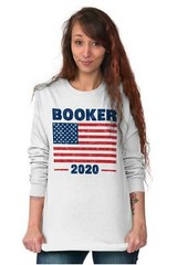 Election American Campaign Booker 2020 Gift Long Sleeve Tshirt Tee for Adults