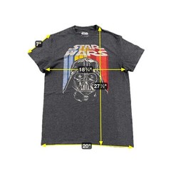 FifthSun Star Wars Lord Darth Vader Retro Spellout Tee Medium M