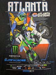 AMA SUPERCROSS T SHIRT MENS SZ. M BLACK 2021 ATLANTA MOTOR SPEEDWAY RACING NEW