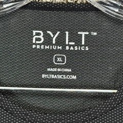 BYLT Premium Basics Shirt Mens XL Black Pulse Long Sleeve Performance Stretch