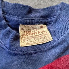 Vintage The Mountain Bald Eagle Shirt Mens M American Flag Blue Tie Dye USA
