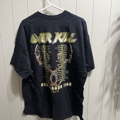 NEW Overkill “Scorched” Tour 2024 T-Shirt 2XL Front and Back Screen Print