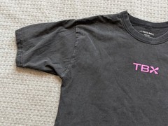 Taco Bell Shirt Mens Medium Black TBX Graphic Crew Made USA Fast Food Back Print