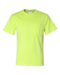 Jerzees Men’s S-XL 2X, 3XL, 4XL, 5XL, 50/50 Cotton Blend Pocket Tee T-Shirt 29MP