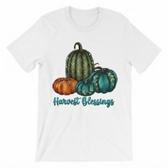 Autumn Pumpkin Harvest Thanksgiving Festival Decor Graphic Print T-shirt