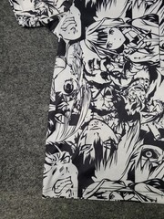 Fresh Prints Of Tokyo Drill Clothing Co. Shirt Mens Small White Black Print Tee