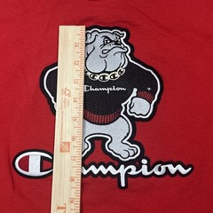 VTG Champion Georgia Bulldog Logo Mascot Crewneck Hip Hop Chain Shirt 90s Style