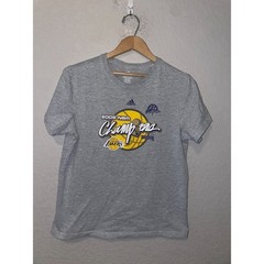 2009 NBA Champions Los Angeles Lakers Shirt Gray Tee Adidas 2000s M Medium