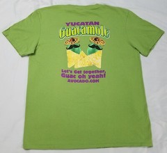 Yucatan Guacamole Avocado shirt size LARGE L Mexican food