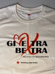 American Red Cross Give Extra Be Extra XL T-Shirt – Blood Donor Shirt