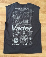 Star Wars Mad Engine Graphic Darth Vader Sleeveless T-shirt Dark Gray Small NWOT